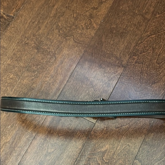 Cole Haan Men’s Two Tone Leather Belt 
With Contrast Stitching, Silver Hardware - Picture 9 of 16
